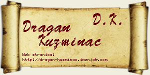 Dragan Kuzminac vizit kartica